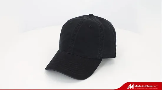 Gorra de béisbol deportiva con bordado tipo sándwich de sarga de algodón cepillado (TRB040)