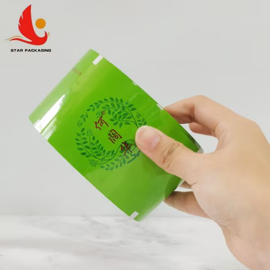 Película compuesta de embalaje automático, película en rollo de embalaje de papel de aluminio personalizada para alimentos saludables